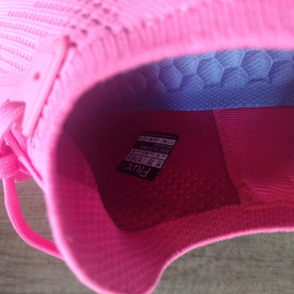 Flux Footwear Adapt Runner Neon Pink Mens Size 13 Athletic Knit Shoes Sneakers